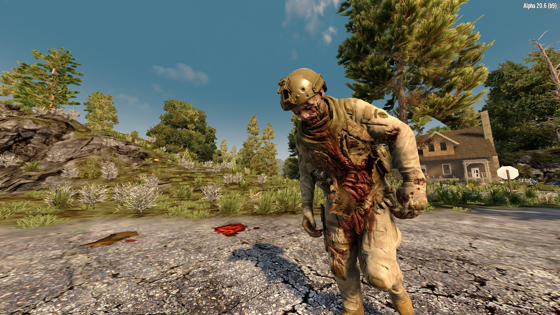 In-game Zombie Hurtling Towards You
