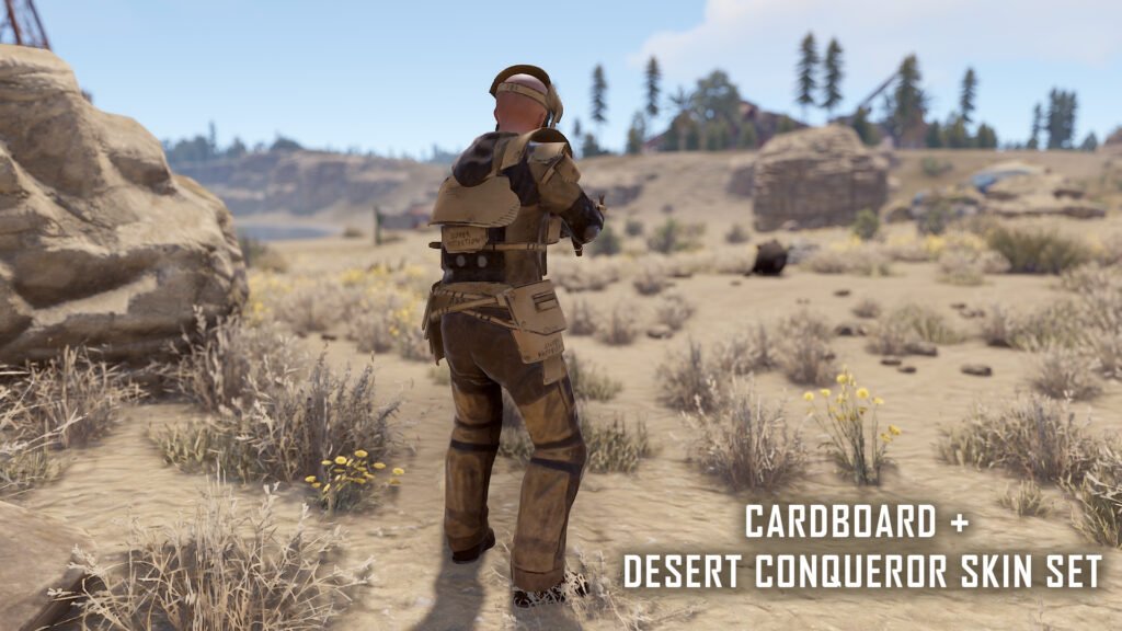 Cardboard & Desert Conqueror Skin Sets — Rear View