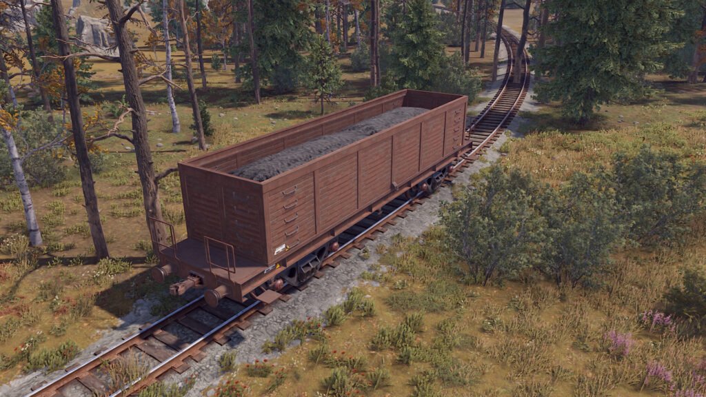 RUST Charcoal Train Car