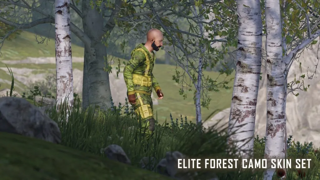 Elite Forest Camo RUST Skins — Side View