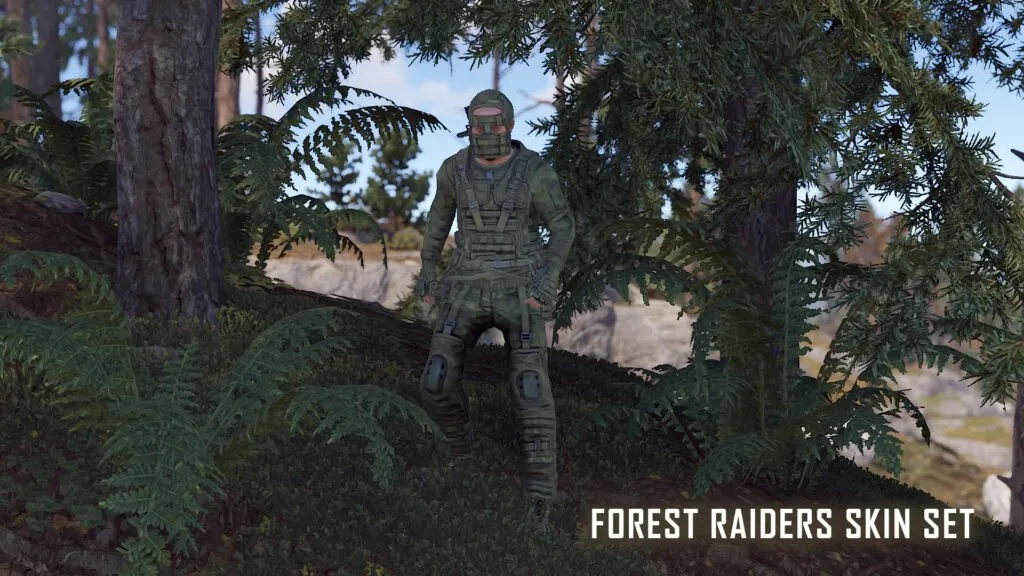 Forest Raiders RUST Skin — Front View