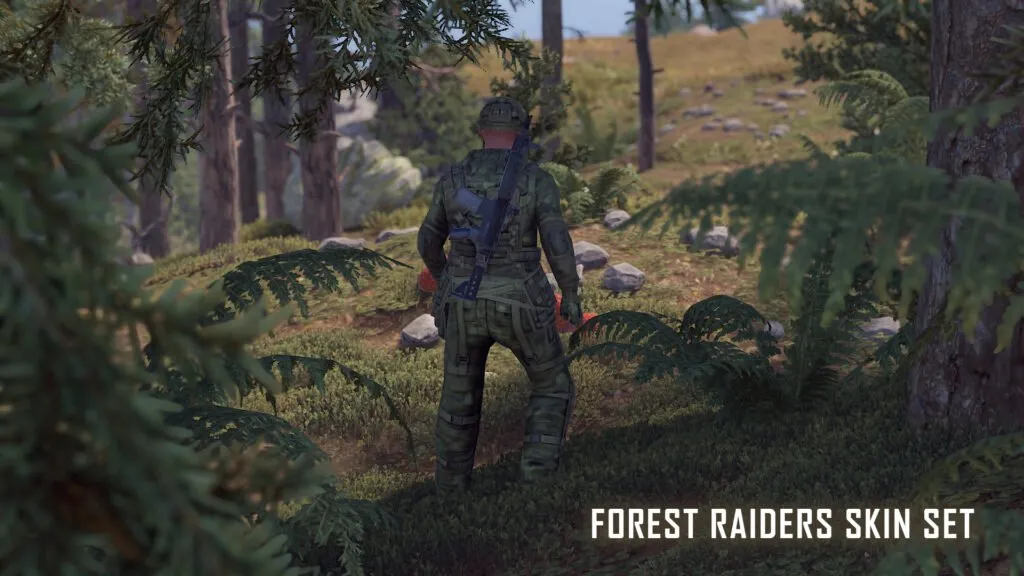 Forest Raiders RUST Skin — Rear View