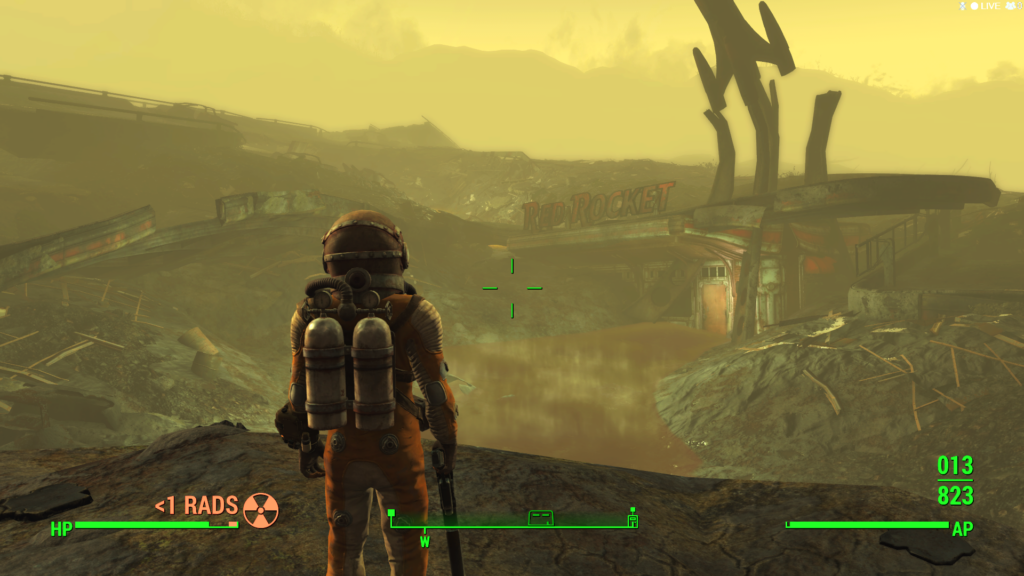 Fallout 4 — Staring at the Red Rocket Ruins