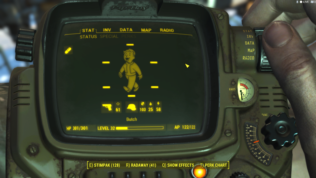 Fallout 4 your pip boy and you corrosion hour