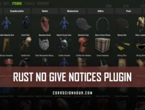 RUST No Give Notices Plugin