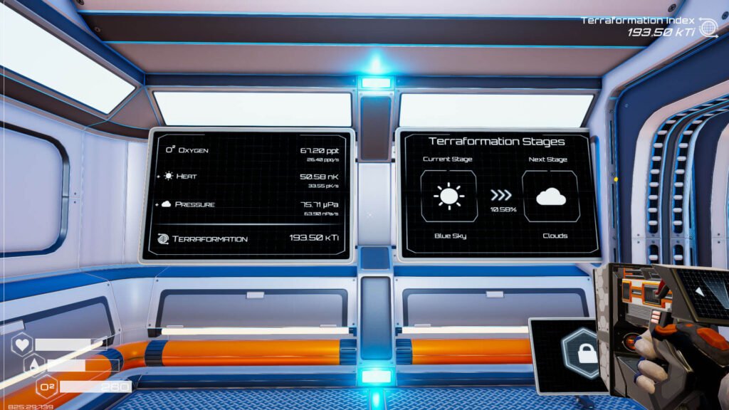 Planet Crafter terraformation progress screens