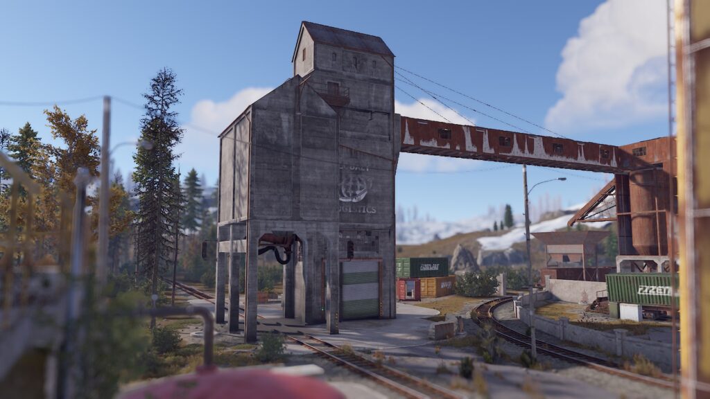 The Coaling Tower at the Trainyard Monument in RUST