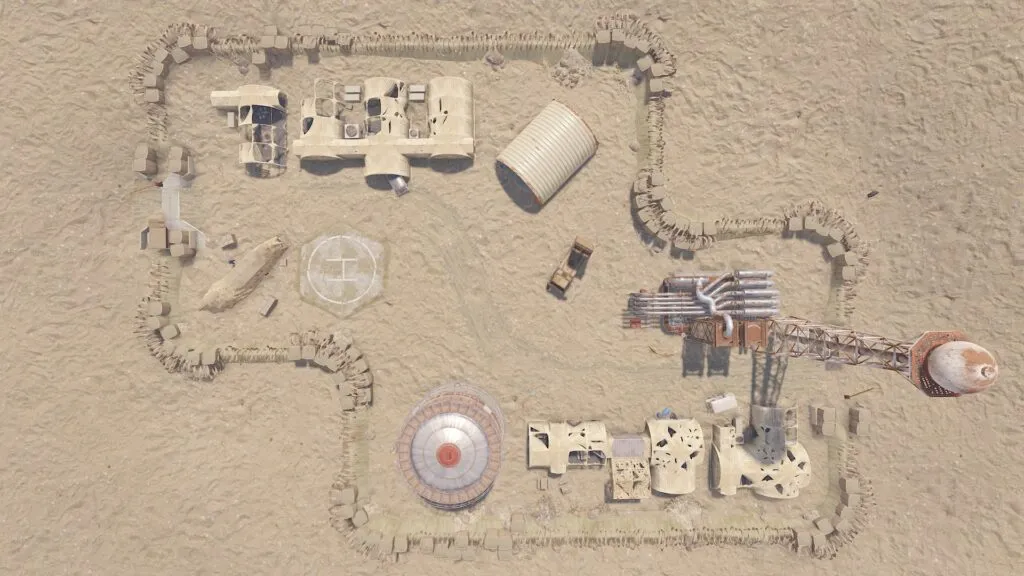 RUST Abandoned Military Monument Layout D
