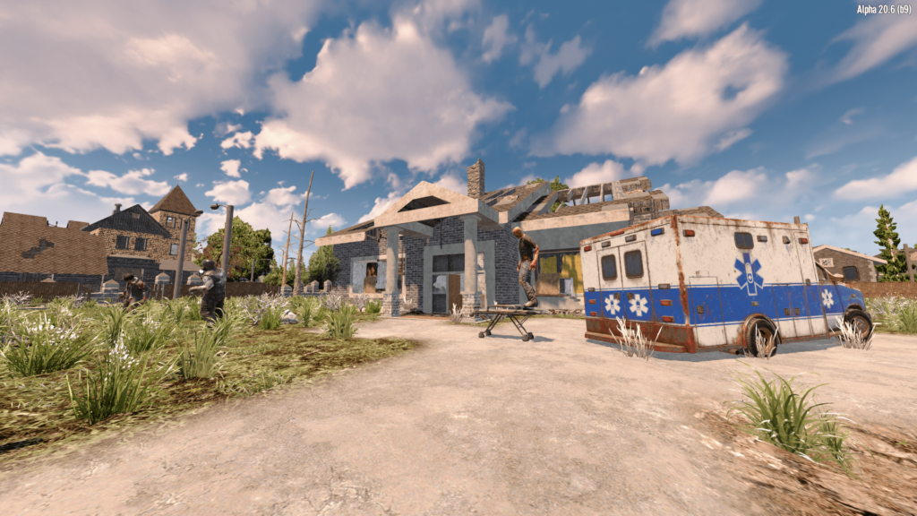 7D2D — Zombies in Residential Area