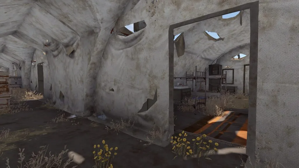 RUST Abandoned Military Base Barracks Tents