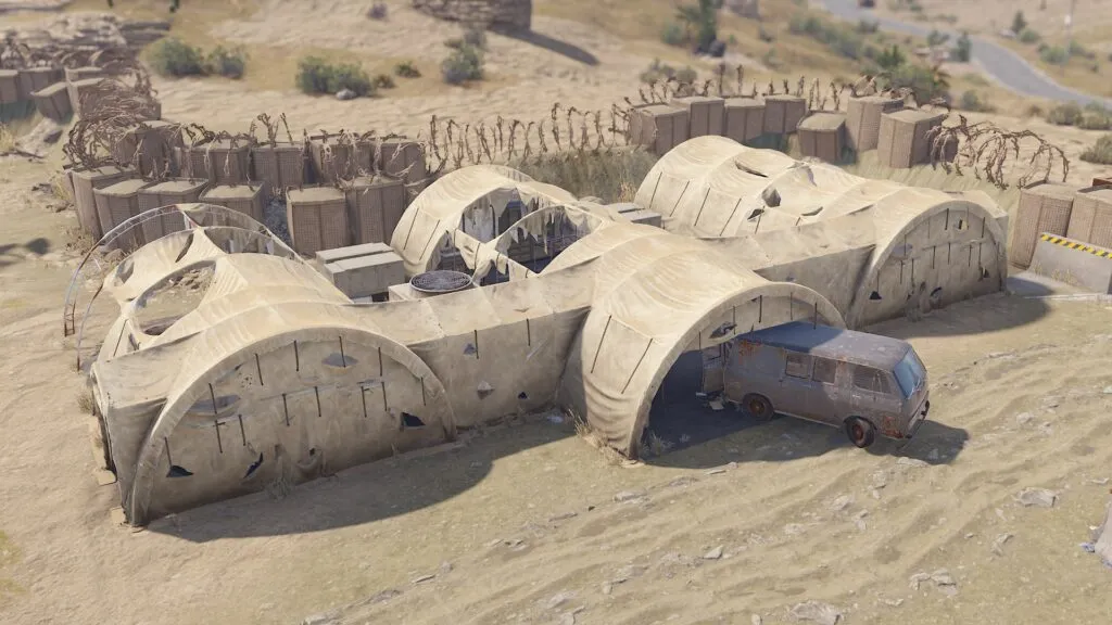RUST Abandoned Military Base Barracks Tents