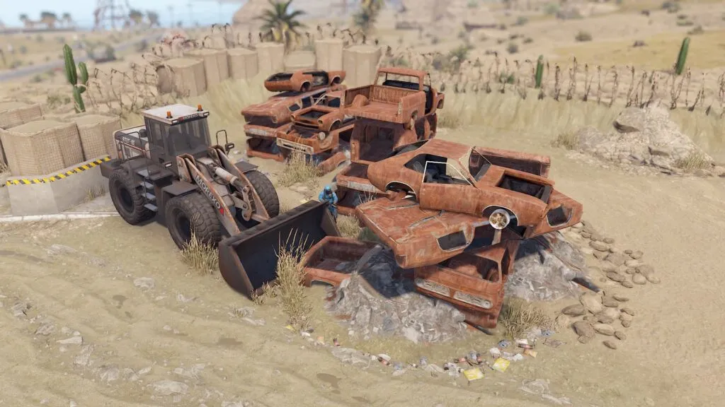 RUST Abandoned Military Base Car Junk Pile