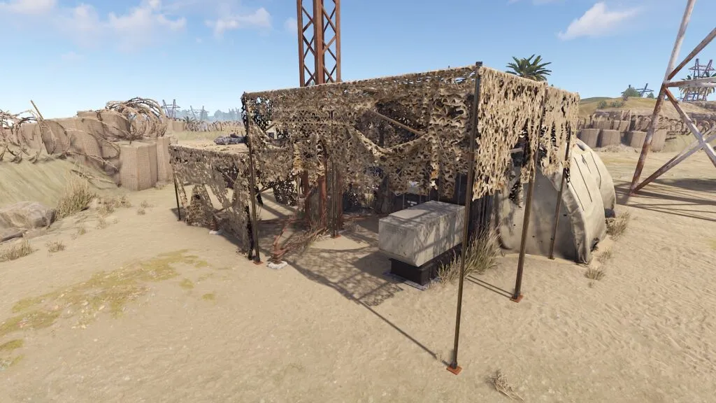 RUST Abandoned Military Base Communications Tent