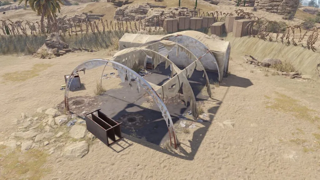 RUST Abandoned Military Base Empty Tent