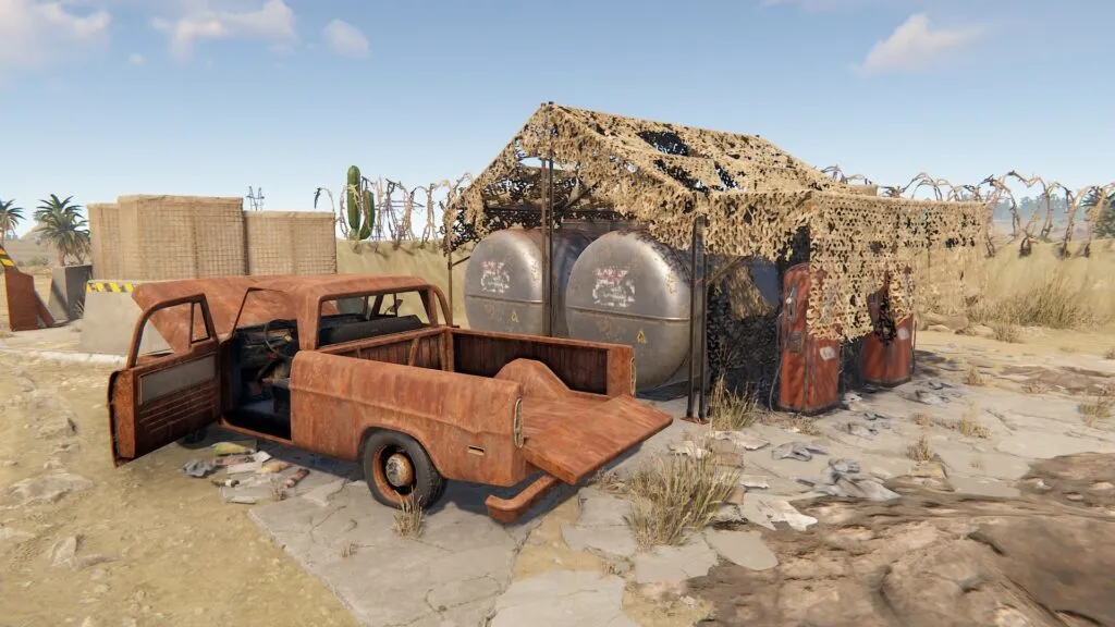 RUST Abandoned Military Base Gas Station