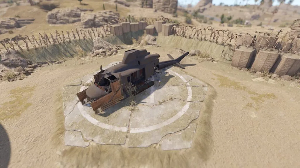 RUST Abandoned Military Base Helipad