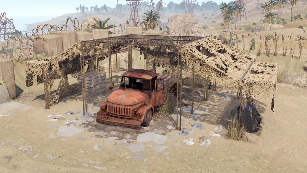 RUST Abandoned Military Base Motor Pool