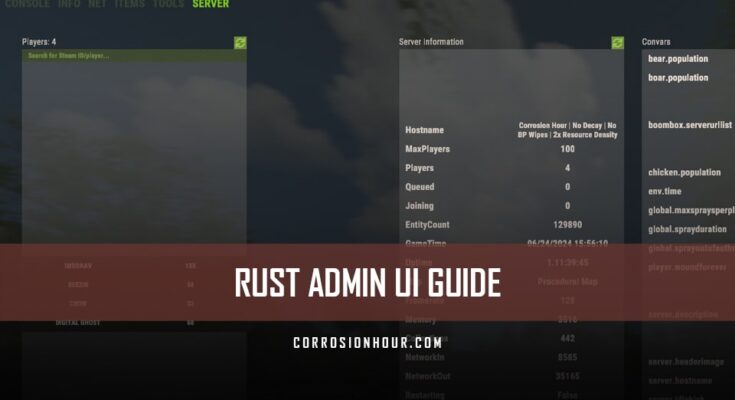 RUST Admin UI Guide