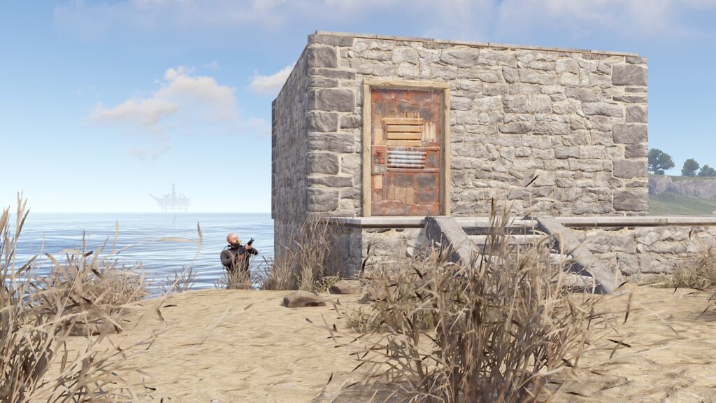 A Small Rig Base in the Desert
