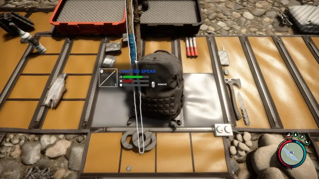 Sons of the Forest Adding Crafted Spear to Quick Select