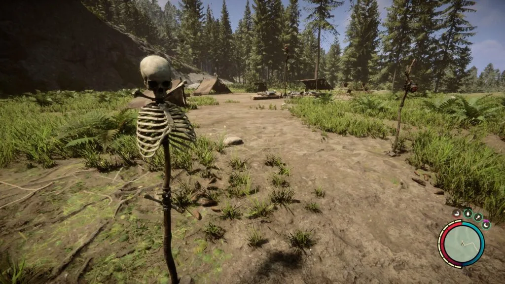 Skeleton staked on a Stick