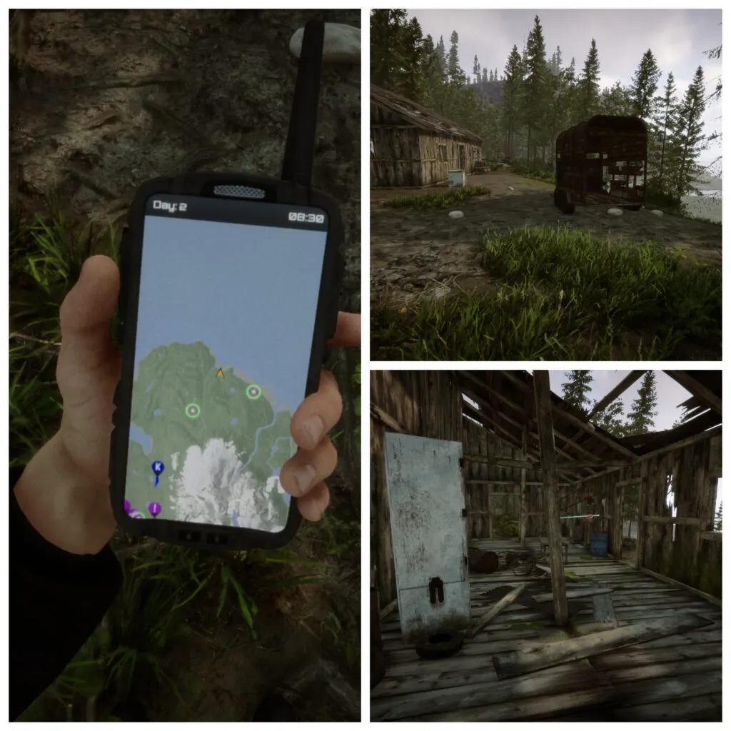 Abandoned Fishing Village Location on GPS Tracker