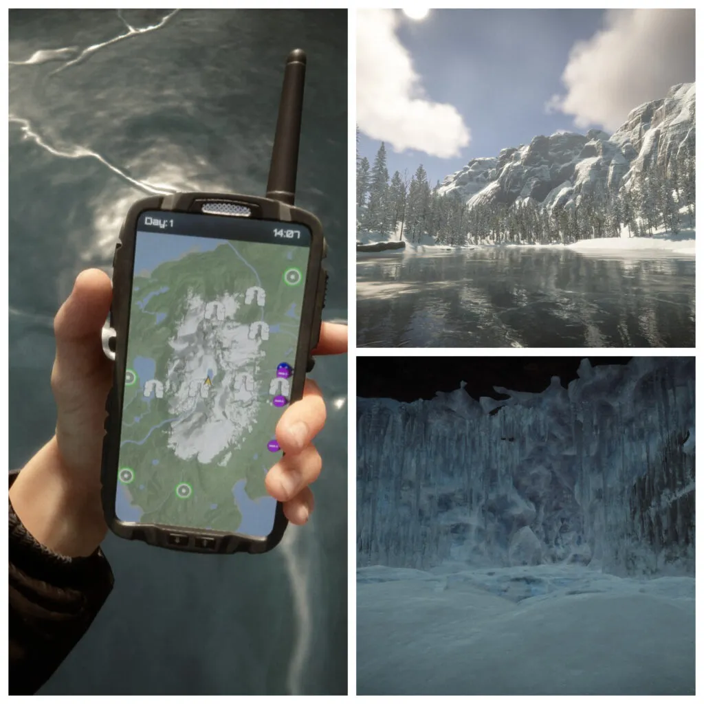 Winter Lake Location on GPS Tracker