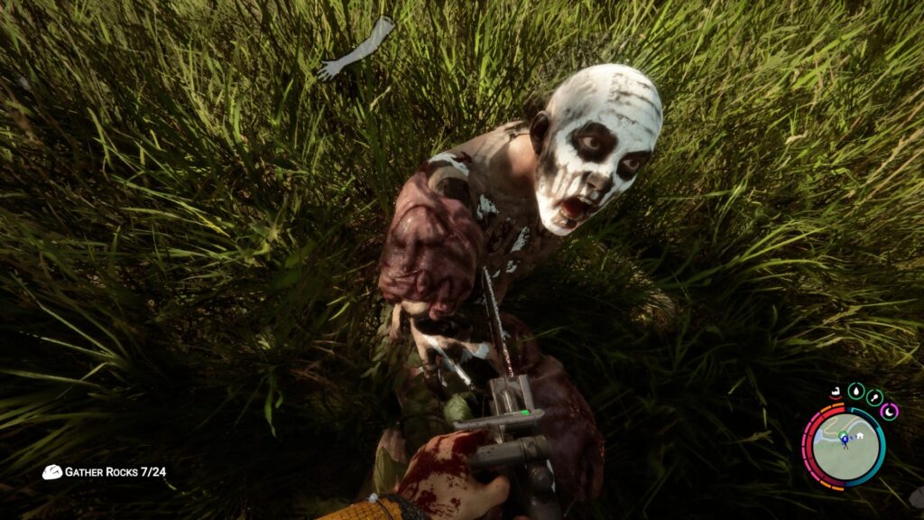 Sons Of The Forest — Attacking Cannibal with a Chainsaw