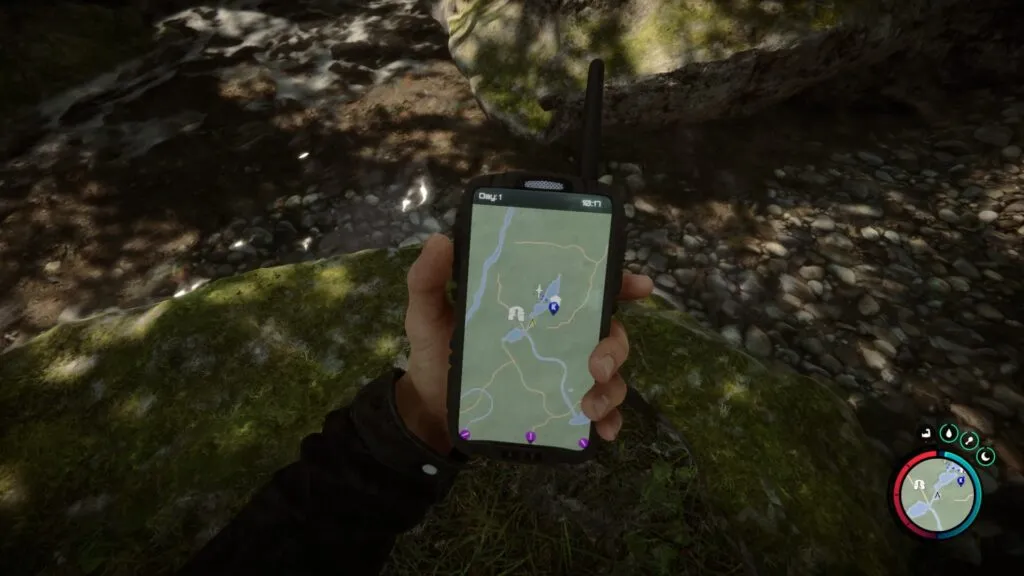 Sons Of The Forest — Using the GPS Tracker to Find the Stun Baton