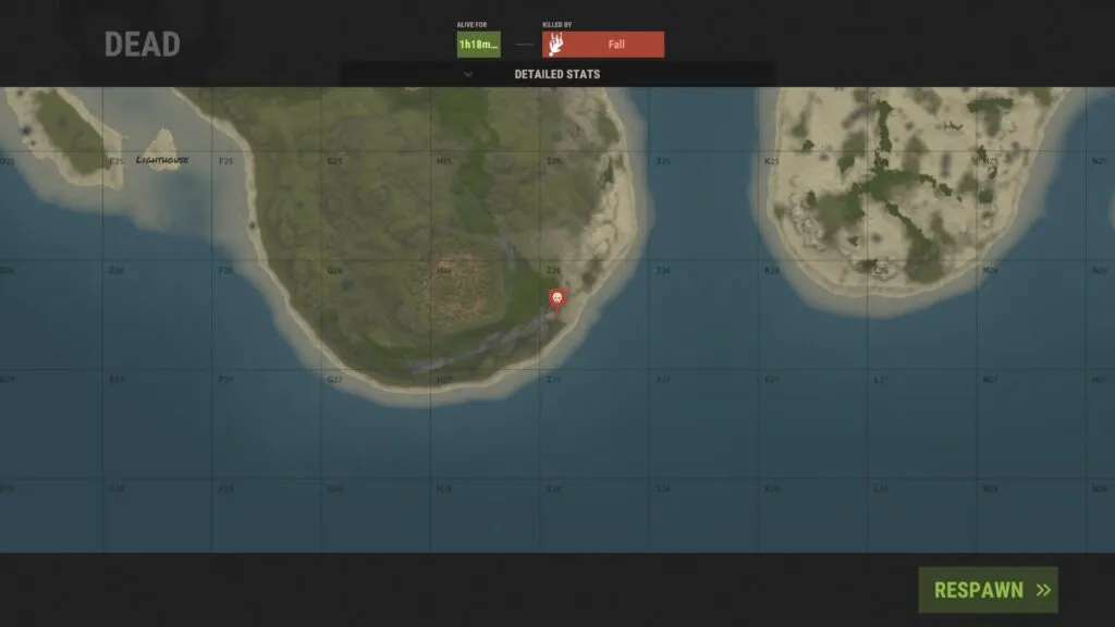 Death — RUST Status Effect
