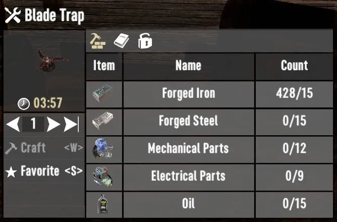 Recipe for a Blade Trap