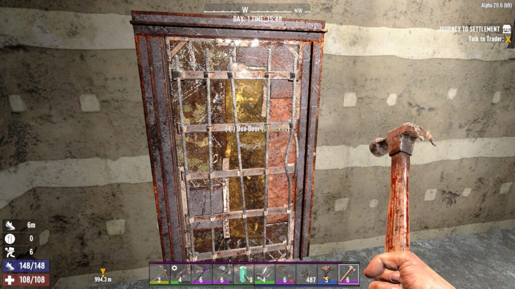 Using a Door in 7 Days to Die