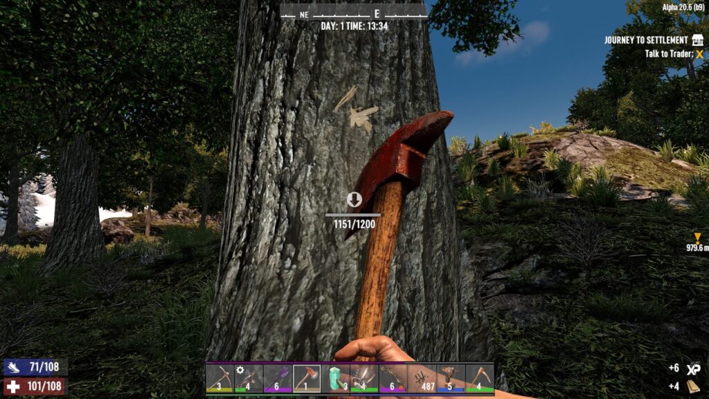 Chopping a Tree with the Axe