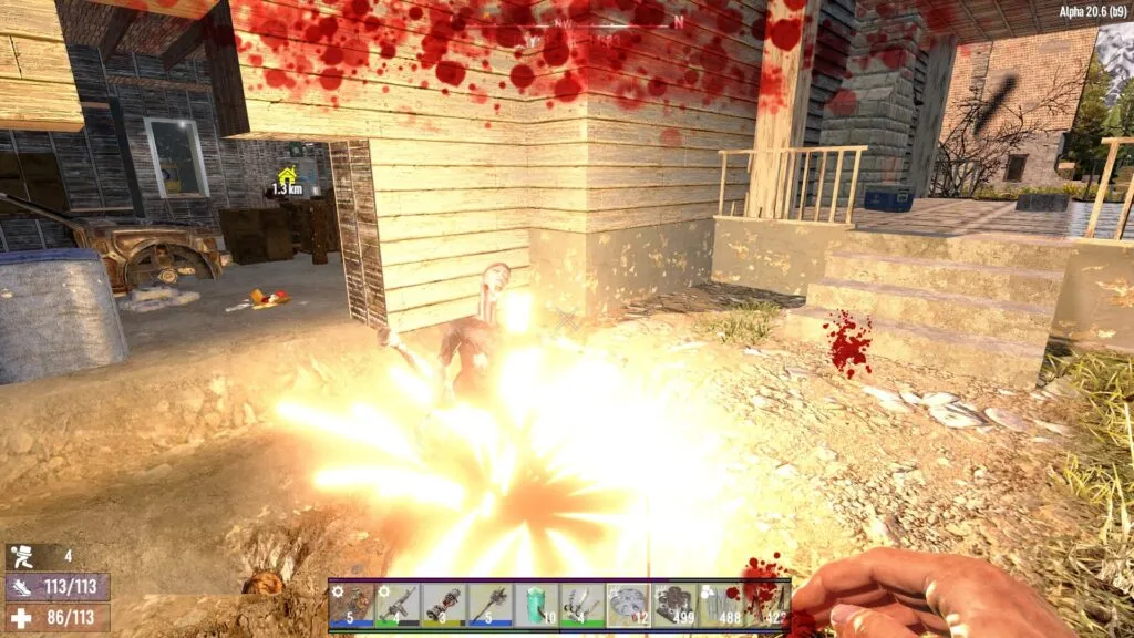 Looking at a Land Mine Exploding