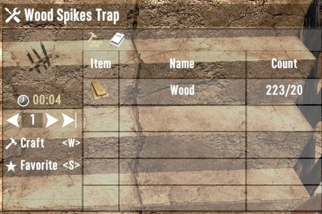 Wood Spikes Trap Recipe