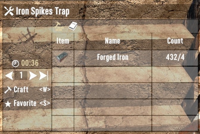 Iron Spikes Trap Recipe