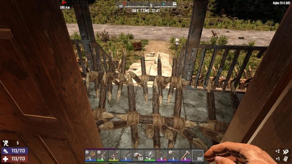 Spike Traps Deployed on a Porch and Entry Way