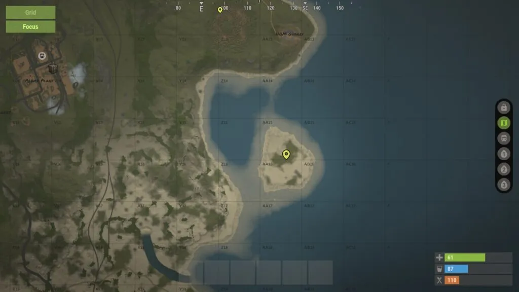 Map Marker Added to an Island