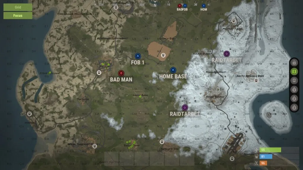 5 Map Markers on a Map