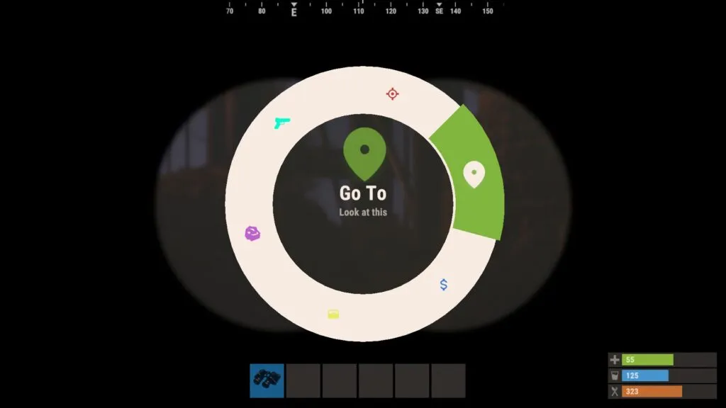 Ping Radial Menu
