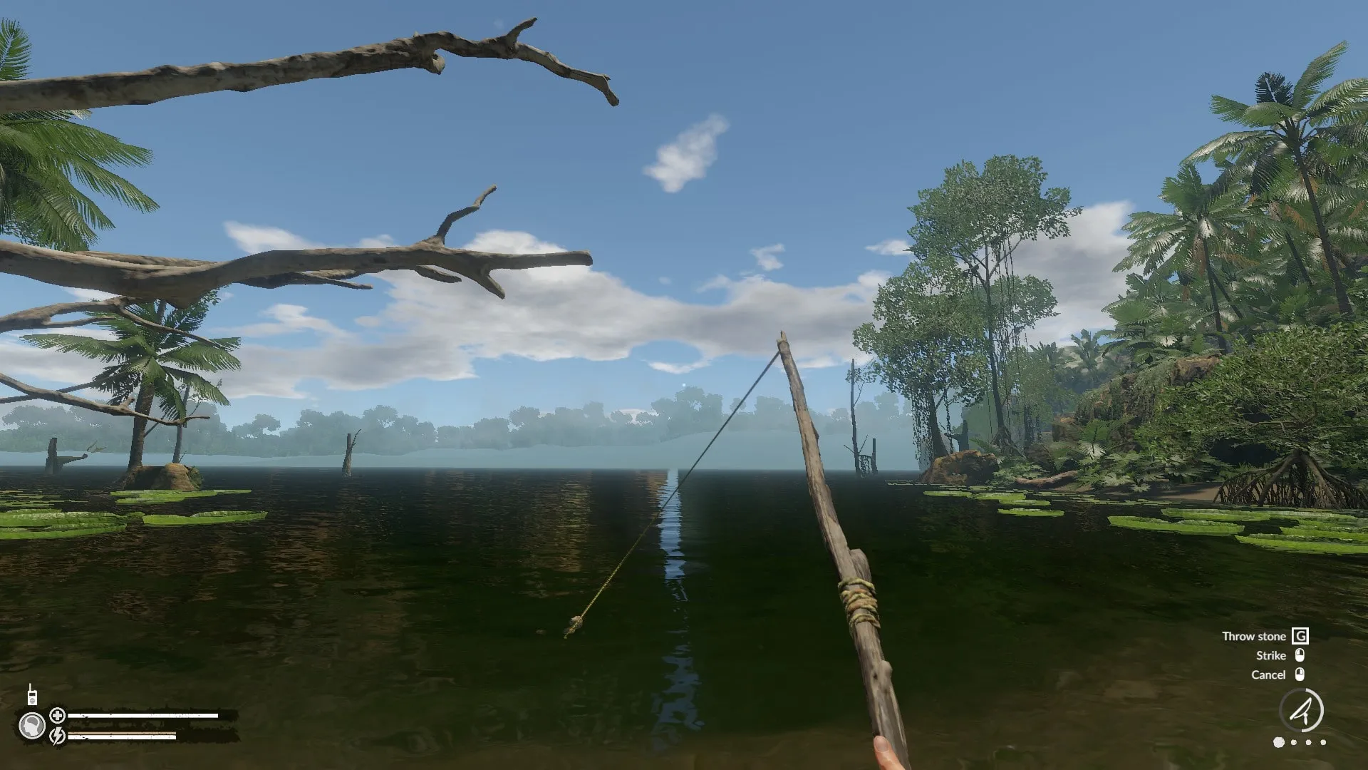 Casting the Fishing Rod in Green Hell