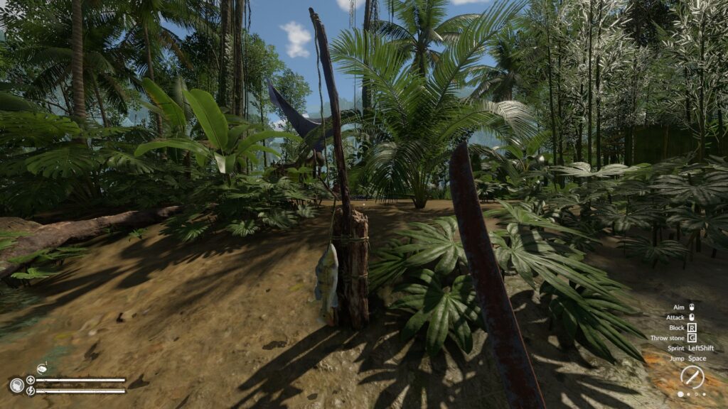 Fishing Hanging from the Fishing Rod Trap in Green Hell