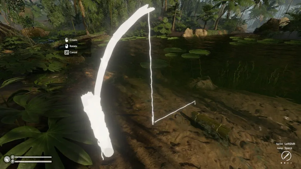 Placing a Fishing Rod Trap
