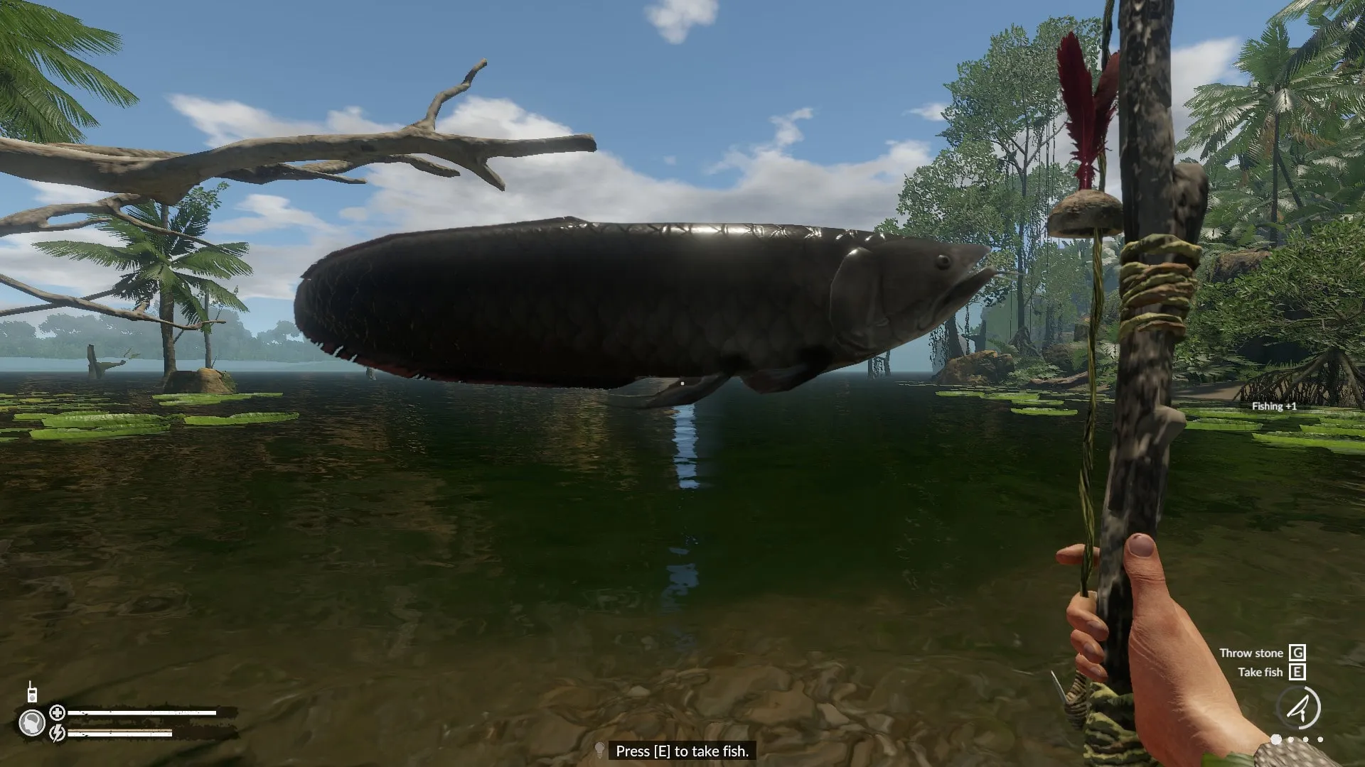 Catching an Arowana with the Fishing Rod in Green Hell