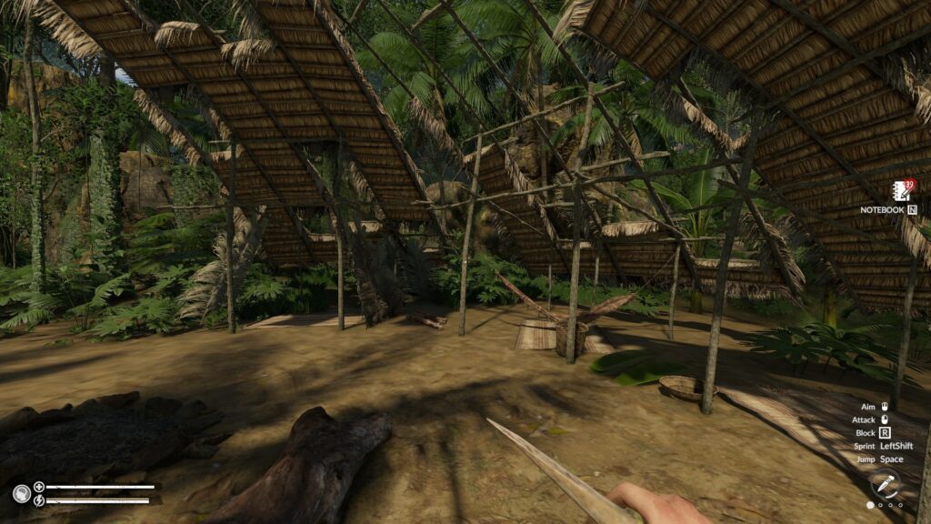 Moving Under a Shelter in Green Hell