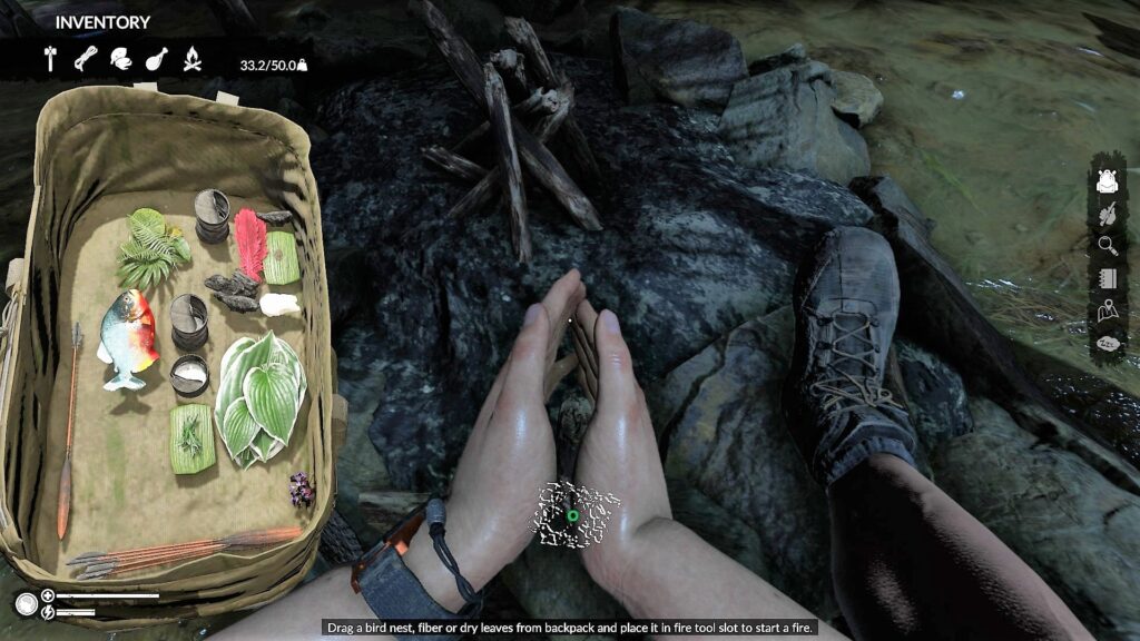 Starting a Campfire in Green Hell
