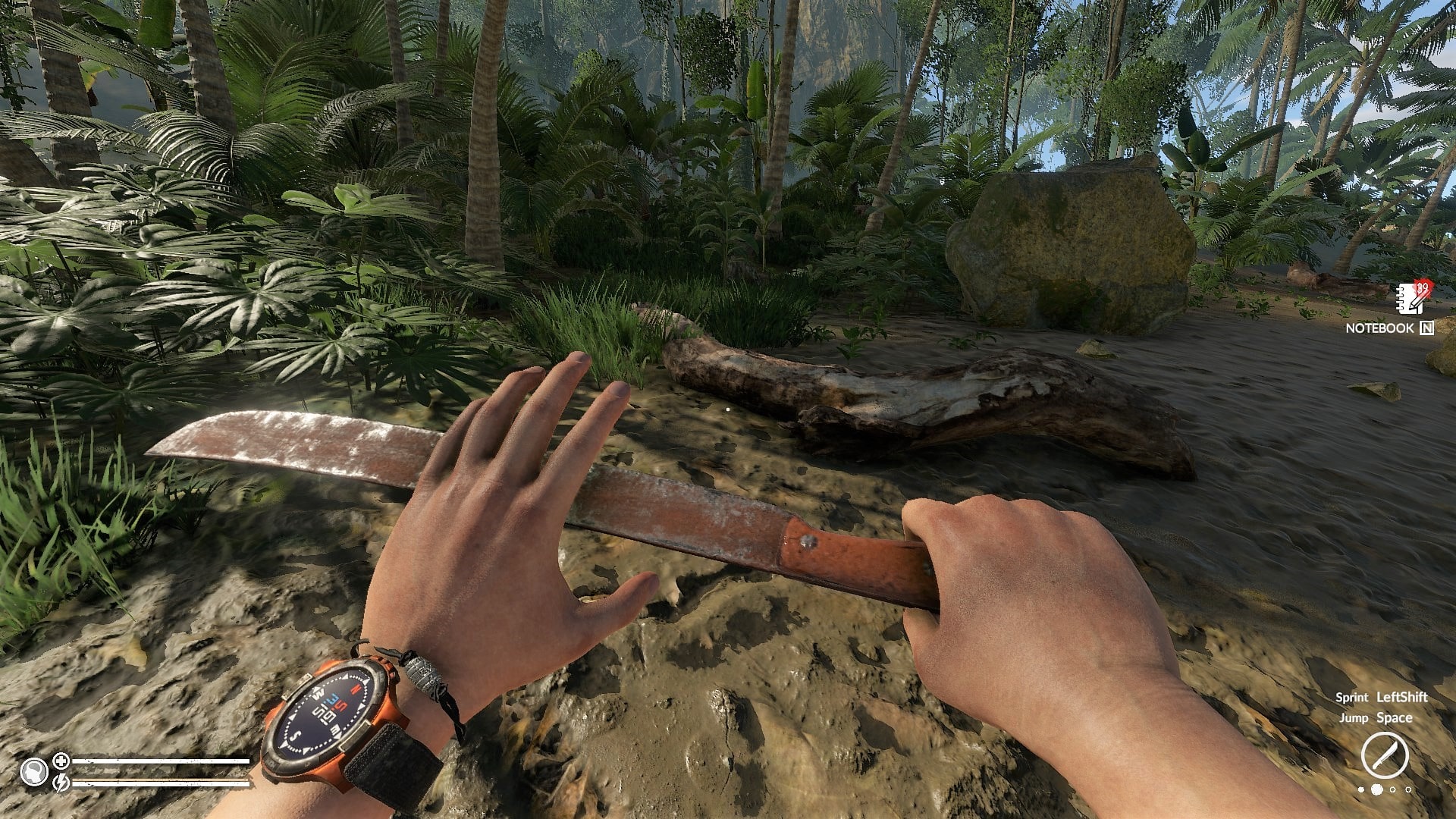 Blocking with the Rusty Machete in Green Hell