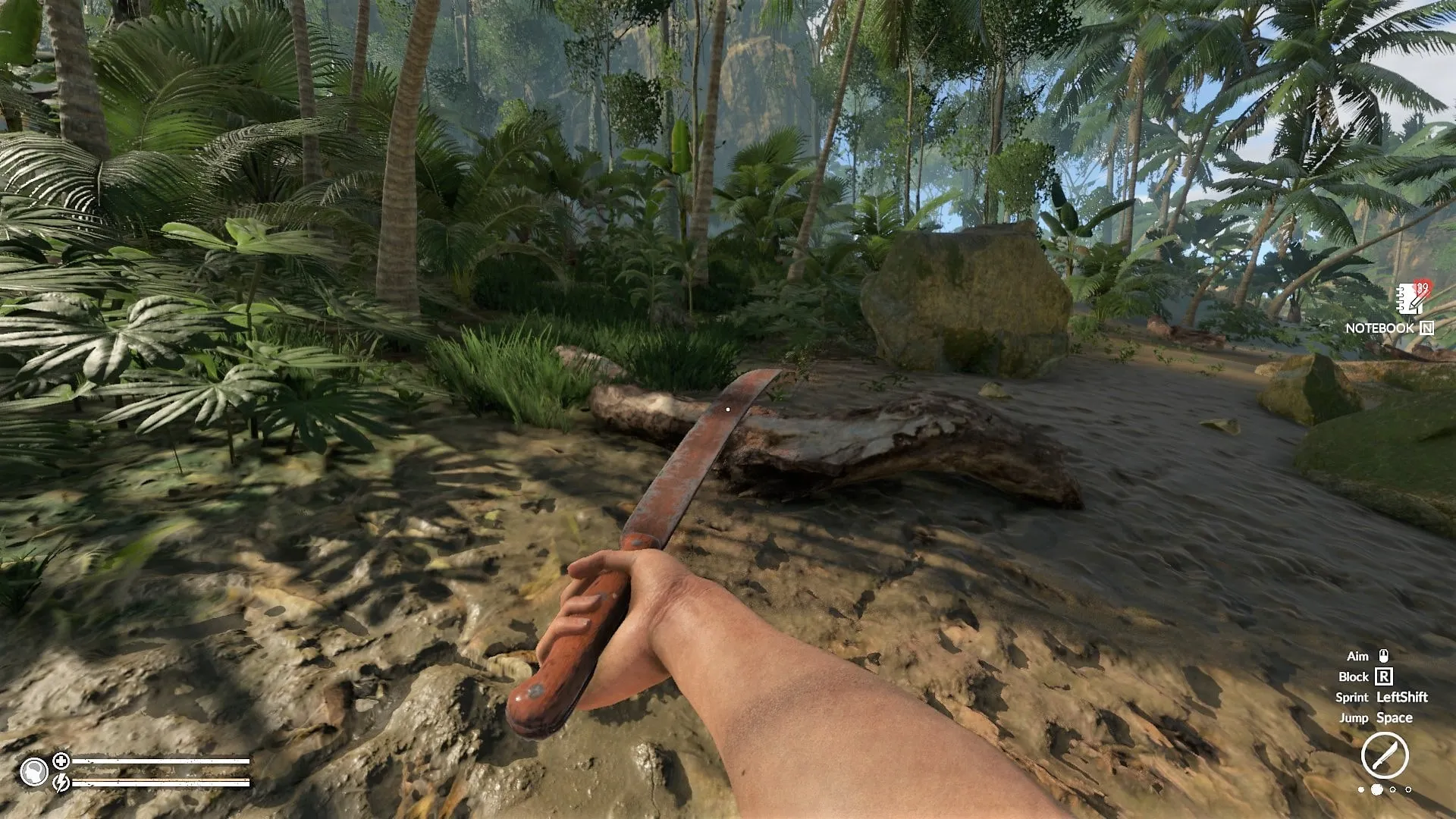 Slashing with the Machete in Green Hell