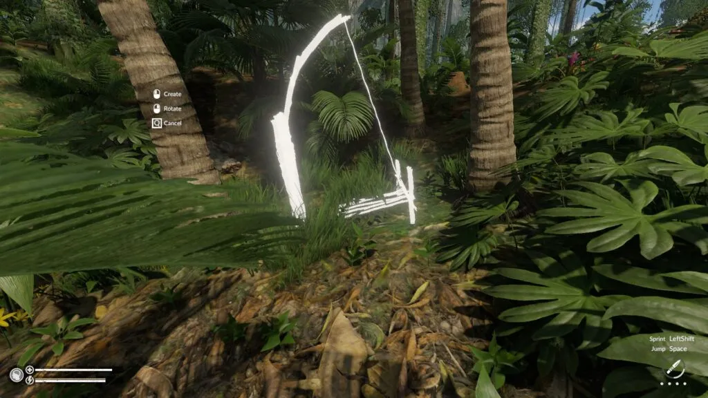 Placing a Snare Trap in an Ideal Location in Green Hell