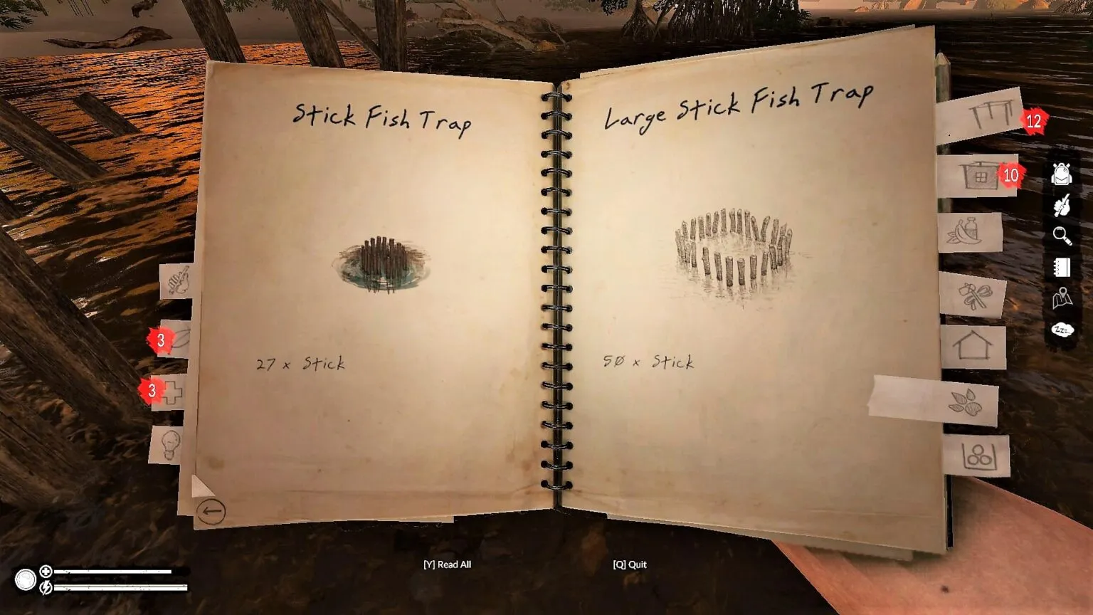 Green Hell How to Build and Use Stick Fish Traps